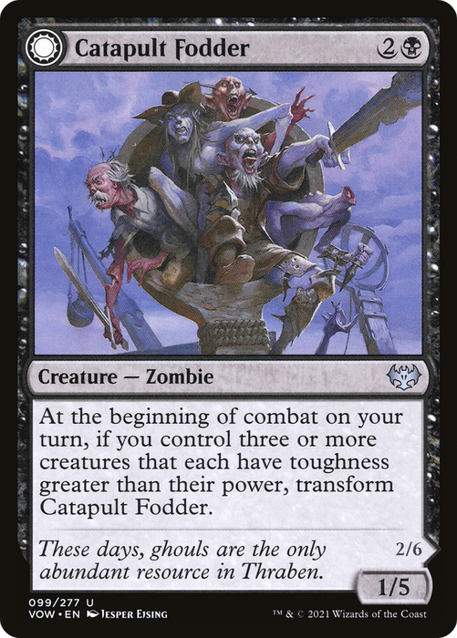 Catapult Fodder // Catapult Captain (VOW-099) - uncommon: (Double Faced Transform) - Foil