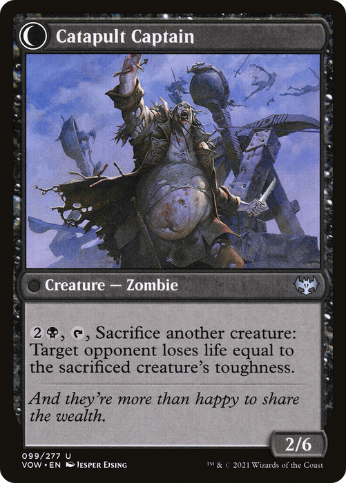 Catapult Fodder // Catapult Captain (VOW-099) - uncommon: (Double Faced Transform) - Foil