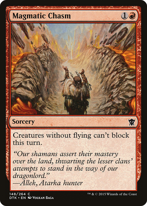 Magmatic Chasm (DTK-148) - common - Foil