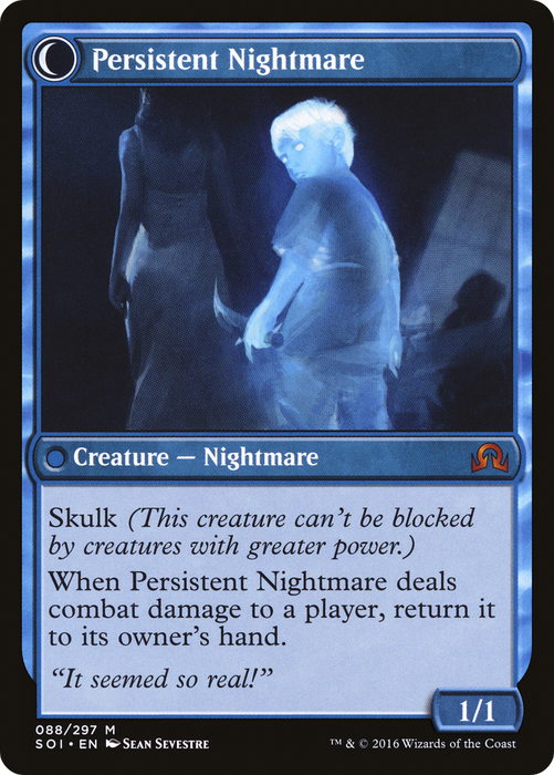 Startled Awake // Persistent Nightmare (SOI-088) - mythic: (Double Faced Transform) - Foil