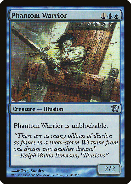 Phantom Warrior (9ED-88★) - uncommon - Foil