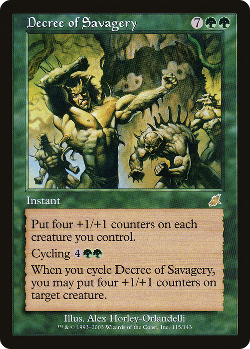 Decree of Savagery (SCG-115) - rare - Foil