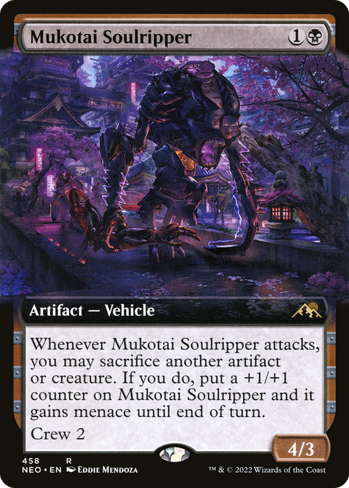 Mukotai Soulripper (NEO-458) - rare: (Extended Art)