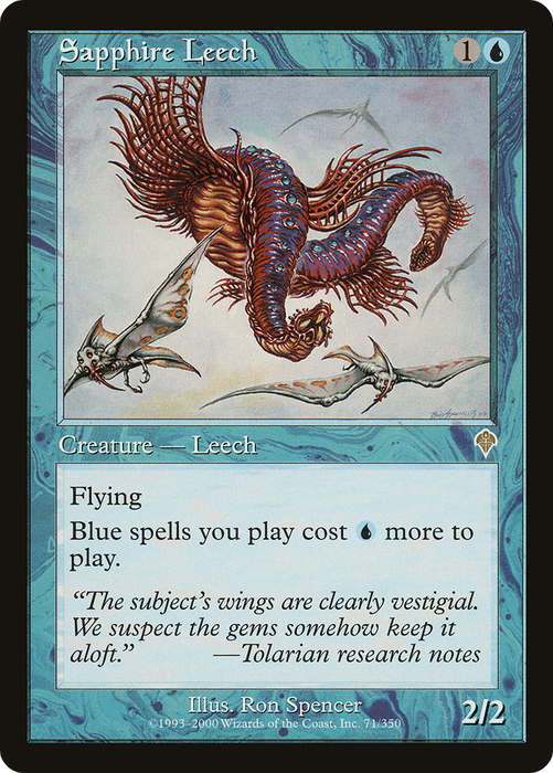 Sapphire Leech (INV-071) - rare - Foil