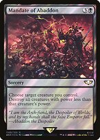 Mandate of Abaddon (40K-40★) - rare - Foil