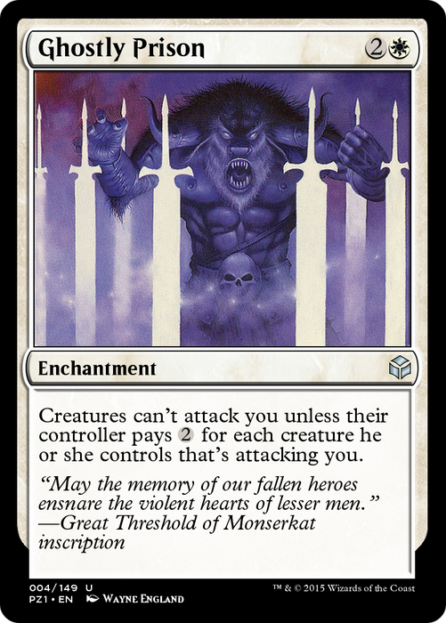Ghostly Prison (PZ1-004) - uncommon - Foil