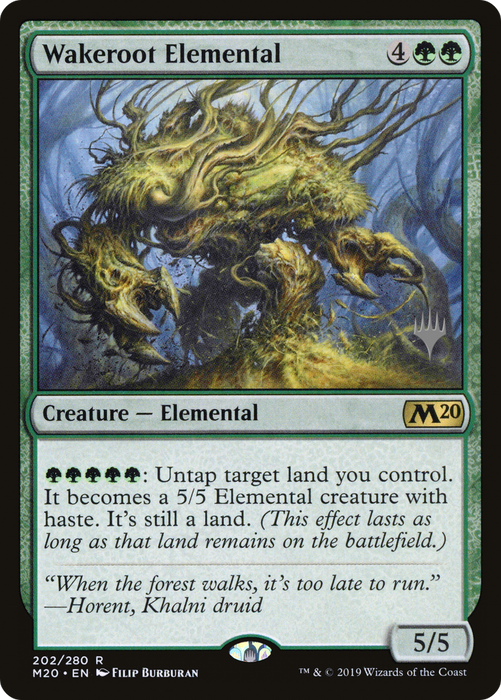 Wakeroot Elemental (PPM20-202P) - rare - Foil