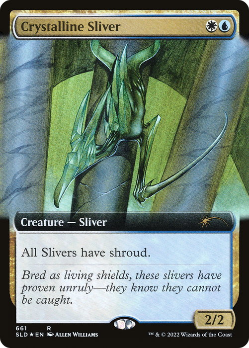 Crystalline Sliver (SLD-661) - rare: (Extended Art) - Foil