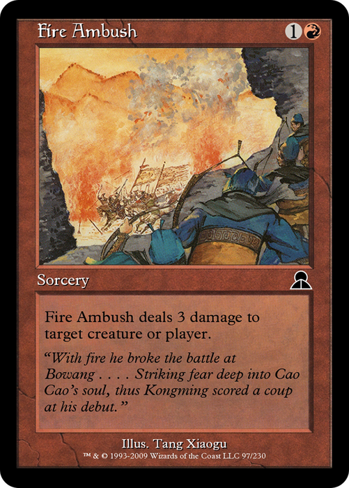 Fire Ambush (ME3-097) - common - Foil