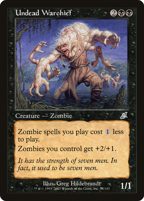 Undead Warchief (SCG-078) - uncommon
