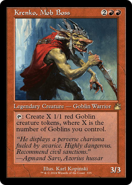Krenko, Mob Boss (RVR-335) - rare - Foil