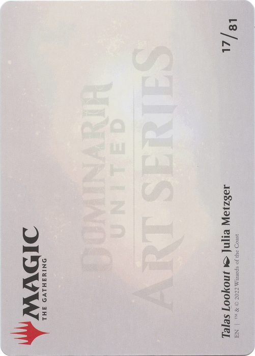 Talas Lookout // Talas Lookout (ADMU-017) - common (Borderless) - Foil