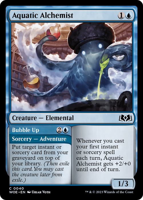 Aquatic Alchemist // Bubble Up (WOE-040) - common - Foil