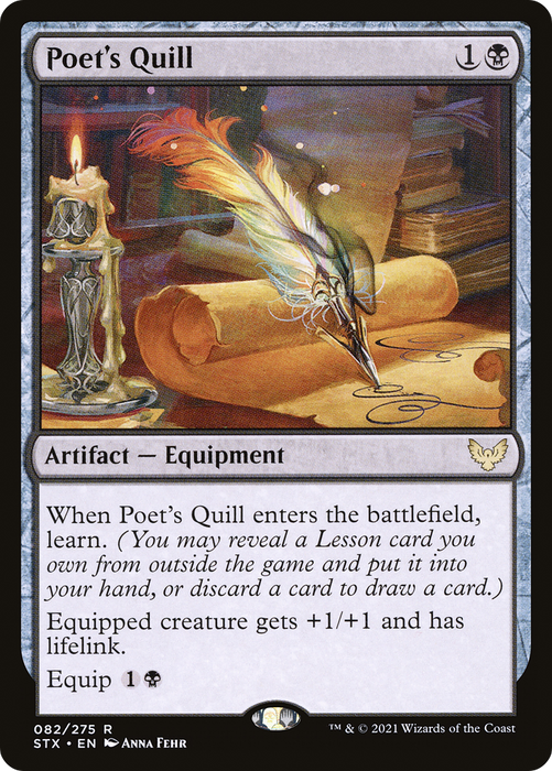 Poet's Quill (STX-082) - rare - Foil