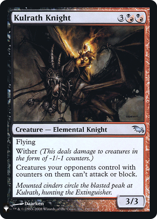 Kulrath Knight (LIST-SHM-190) - uncommon - Foil