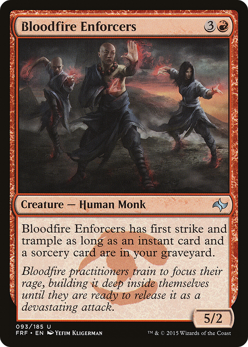 Bloodfire Enforcers (FRF-093) - uncommon - Foil