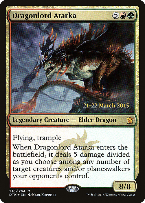 Dragonlord Atarka (PRE-216S) - mythic - Foil