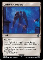 Ominous Cemetery (WHO-794) - uncommon - Foil