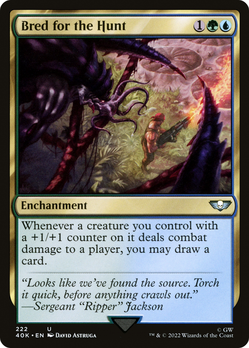 Bred for the Hunt (40K-222) - uncommon