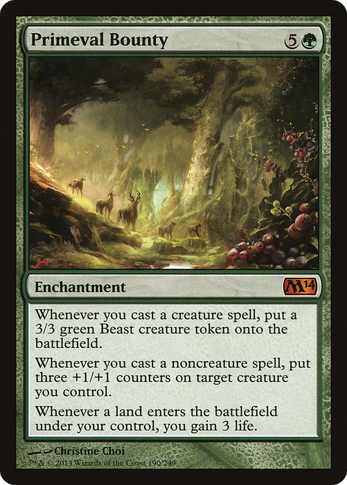 Primeval Bounty (M14-190) - mythic