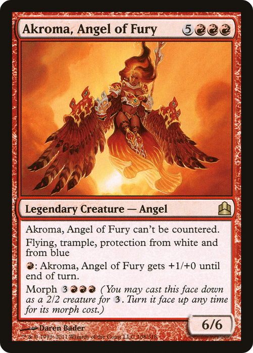 Akroma, Angel of Fury (CMD-108) - rare