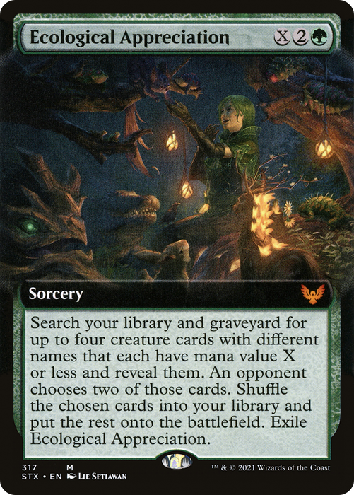 Ecological Appreciation (STX-317) - mythic: (Extended Art) - Foil