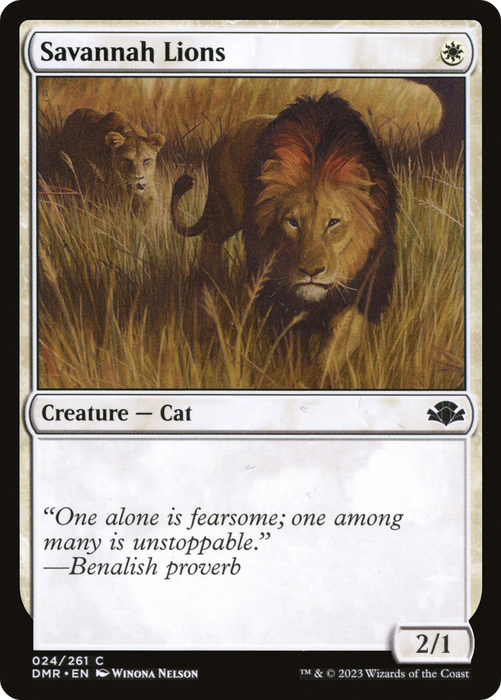 Savannah Lions (DMR-024) - common