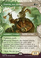 Finneas, Ace Archer (BLB-330) - rare: (Showcase) (Borderless) - Foil