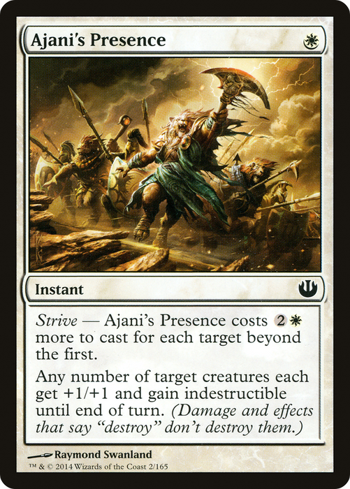Ajani's Presence (JOU-002) - common