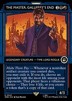 The Master, Gallifrey's End (WHO-543) - rare: (Showcase) (Borderless) - Foil