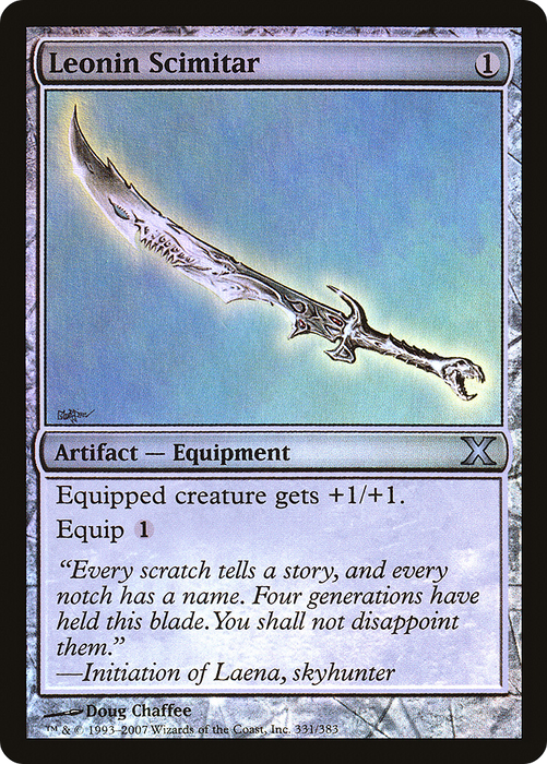 Leonin Scimitar (10E-331★) - uncommon - Foil
