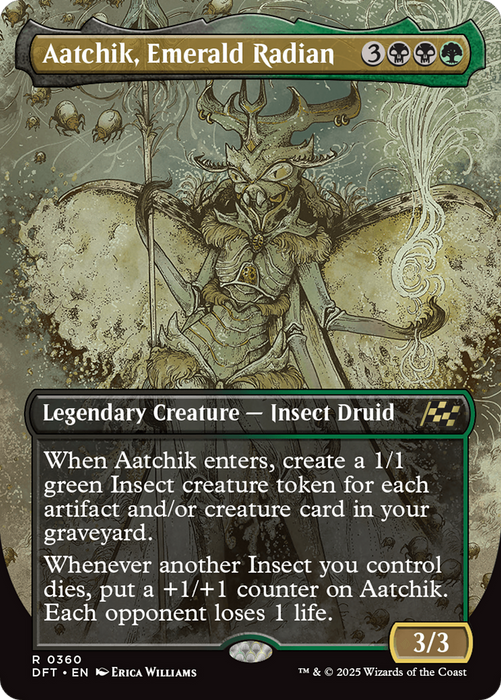 Aatchik, Emerald Radian (DFT-360) - rare (Borderless)