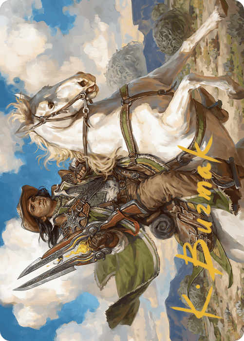 Wylie Duke, Atiin Hero // Wylie Duke, Atiin Hero (AOTJ-035) - common (Borderless) - Foil