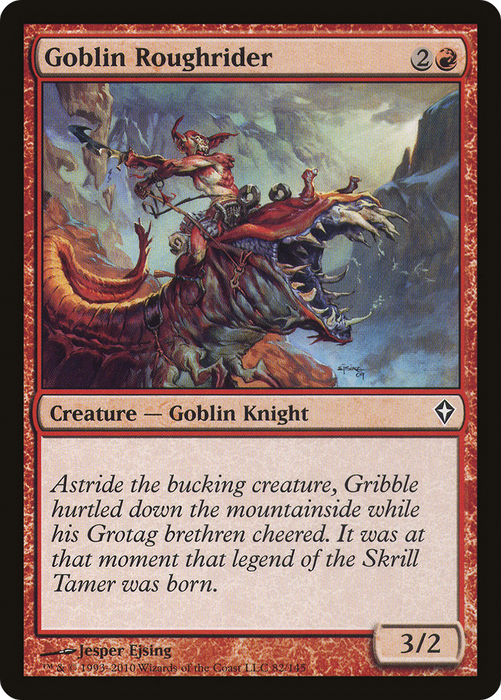 Goblin Roughrider (WWK-082) - common - Foil