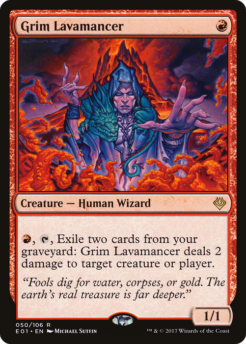 Grim Lavamancer (AC2-050) - rare