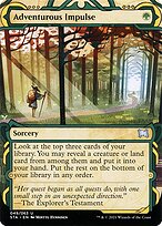 Adventurous Impulse (STA-049) - uncommon: (Showcase) (Borderless) - Foil
