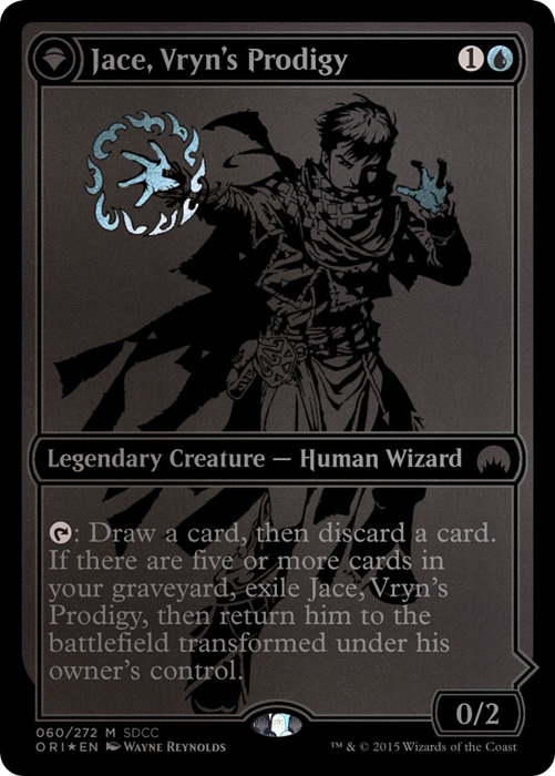 Jace, Vryn's Prodigy // Jace, Telepath Unbound (MEDIA-060) - mythic: (originpwdfc) - Foil