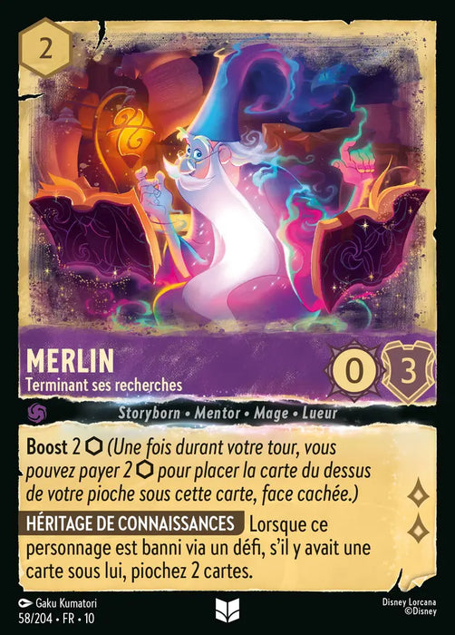 Merlin - Terminant ses recherches (58/204) - LDLP - Inhabituelle - Cold Foil