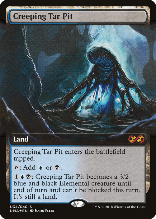Creeping Tar Pit (UMA:BT-U34) - mythic: (Extended Art) - Foil