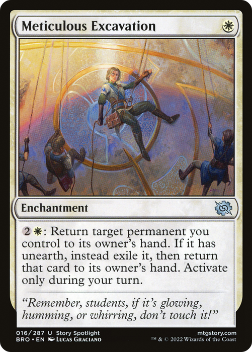 Meticulous Excavation (BRO-016) - uncommon: (storyspotlight) - Foil