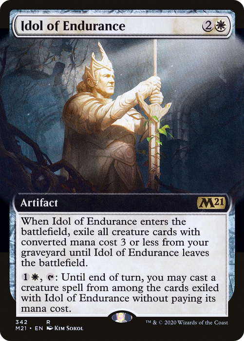 Idol of Endurance (M21-342) - rare: (Extended Art) - Foil
