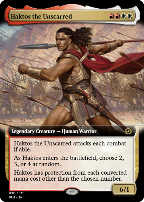 Haktos the Unscarred (PRM-79933) - rare