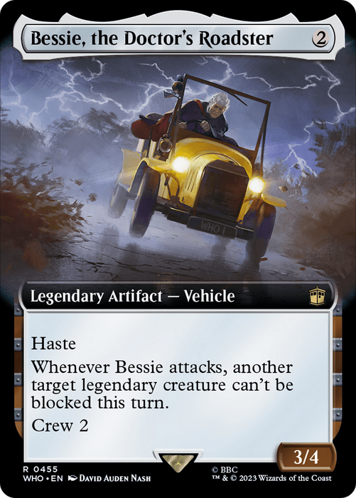 Bessie, the Doctor's Roadster (WHO-455) - rare: (Extended Art) - Foil