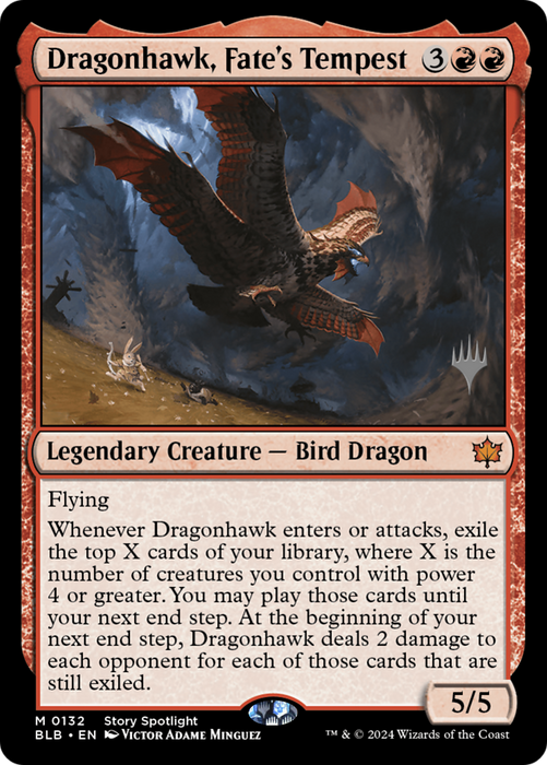 Dragonhawk, Fate's Tempest (PPBLB-132P) - mythic - Foil