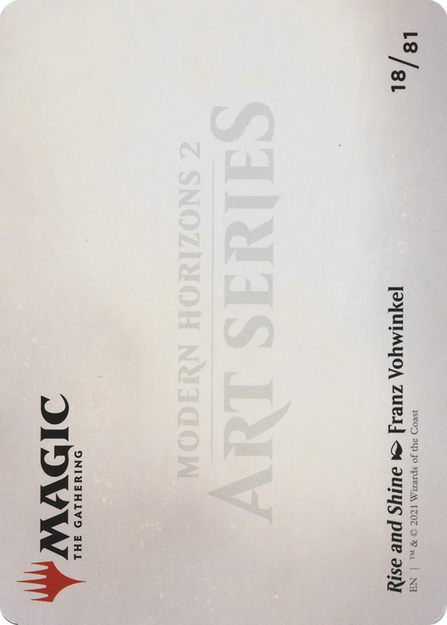 Rise and Shine // Rise and Shine (AMH2-018) - common (Borderless)