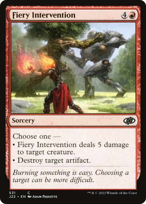 Fiery Intervention (J22-531) - common