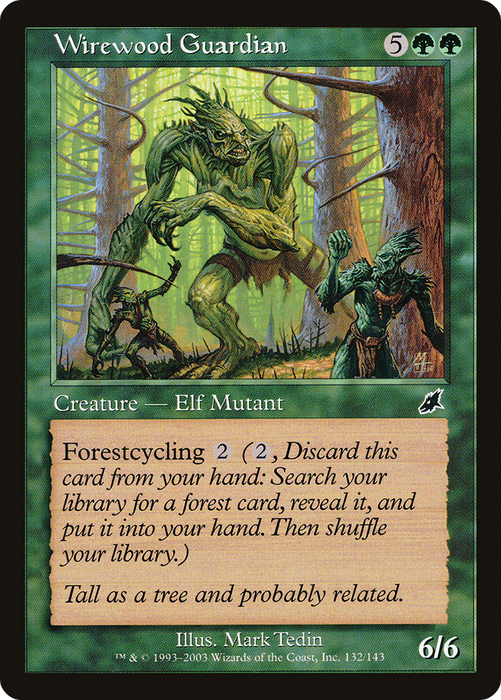 Wirewood Guardian (SCG-132) - common - Foil