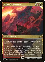 Nahiri's Resolve (MAT-087) - rare: (Showcase) - Foil