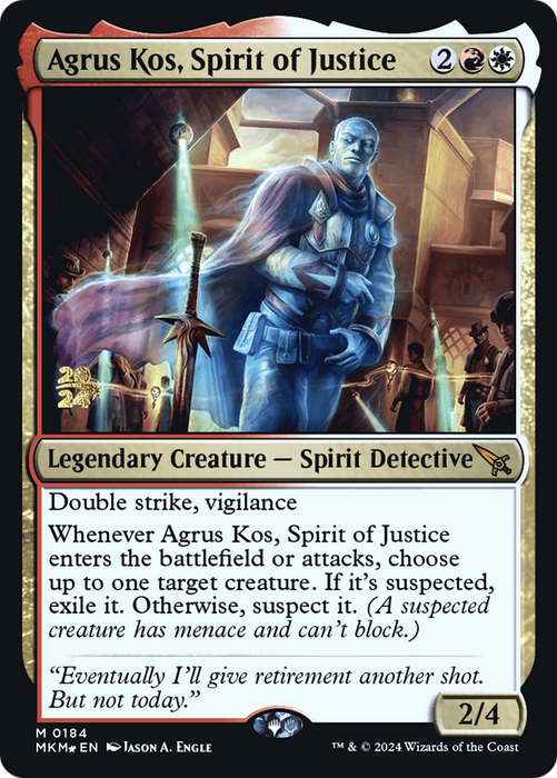 Agrus Kos, Spirit of Justice (PRE-184S) - mythic - Foil