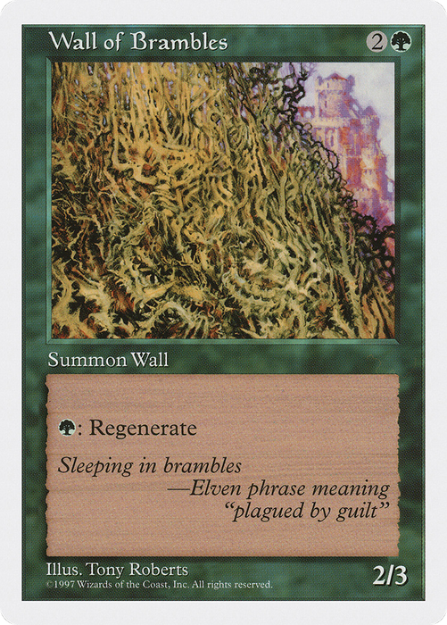 Wall of Brambles (5ED-338) - uncommon